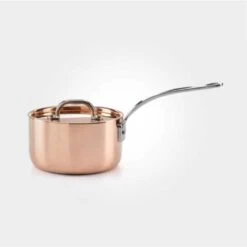 16cm Copper Induction Saucepan & Lid