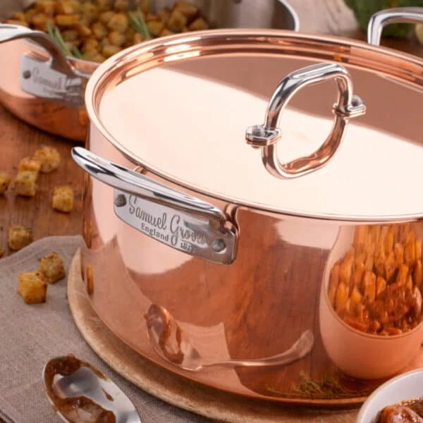 26cm Copper Induction Casserole Pan & Lid 7 26cm Copper Induction Casserole Pan & Lid - Image 5