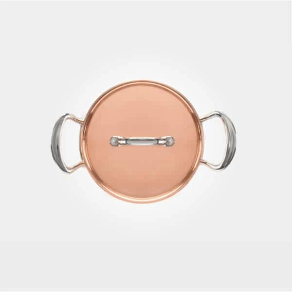 20cm Copper Induction Casserole Pan & Lid 5 20cm Copper Induction Casserole Pan & Lid - Image 3