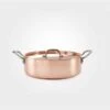 26cm Copper Induction Sauté Pan With Lid & Side Handles 1 26cm Copper Induction Sauté Pan With Lid & Side Handles -Home And Daily Necessities Store 26cm copper induction saute pan with lid side handles side 600x600 1