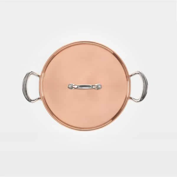 26cm Copper Induction Sauté Pan With Lid & Side Handles 5 26cm Copper Induction Sauté Pan With Lid & Side Handles - Image 3