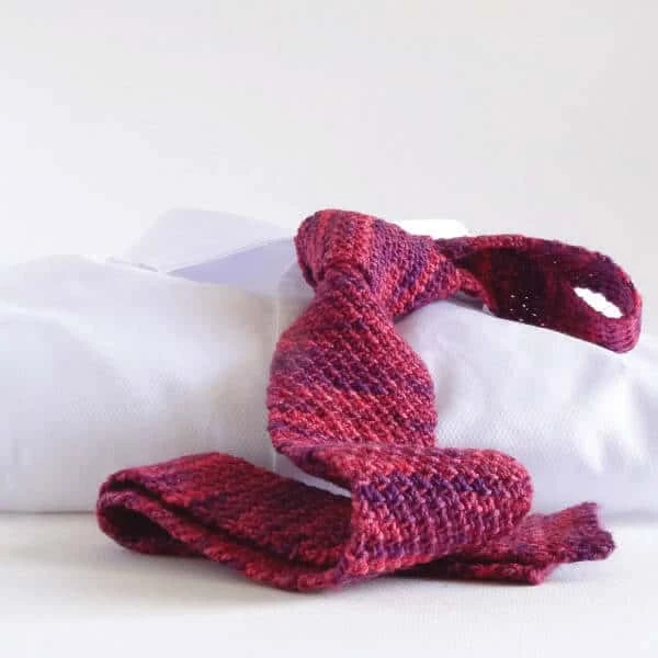 Carmine Red Tie 4 Carmine Red Tie - Image 2