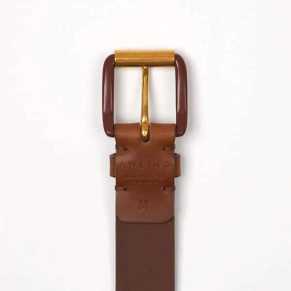 Modernist Belt – Exposed Saddle Brown/Brass 4 Modernist Belt – Exposed Saddle Brown/Brass - Image 2
