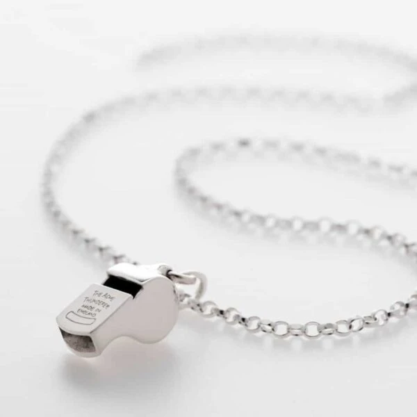 Sterling Silver Whistle Necklace 3 Sterling Silver Whistle Necklace