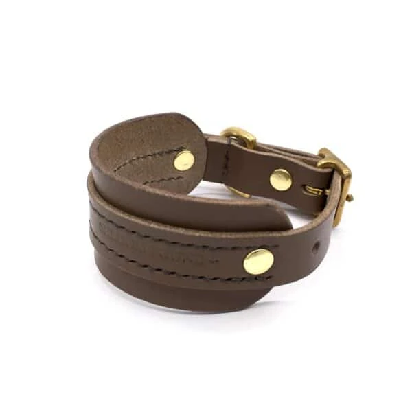 Brown Leather Sighthound Collar 3 Brown Leather Sighthound Collar