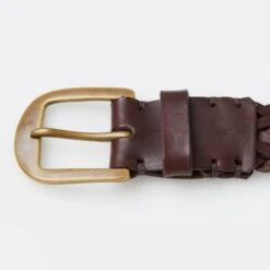 Walnut Brown Brass Braided Belt -Home And Daily Necessities Store AW17AWLINGBRAIDEDWALNUT BROWN BRASS┬u130 1 600x600 1