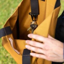 Waxed Cotton Tote Bag -Home And Daily Necessities Store Ambar tote product inside key holder 600x600 1