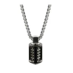 Aero Stainless Steel Necklace -Home And Daily Necessities Store Bailey aero necklace graphite 600x600 1