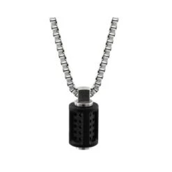 Aero Stainless Steel Necklace -Home And Daily Necessities Store Bailey aero necklace matt black 1 600x600 1