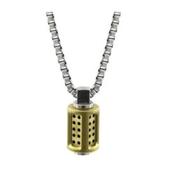 Aero Stainless Steel Necklace -Home And Daily Necessities Store Bailey aero necklace matt gold 600x600 1