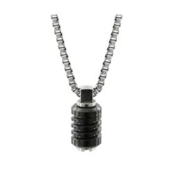 Jet Stainless Steel Necklace -Home And Daily Necessities Store Bailey jet necklace Anthracite 600x600 1