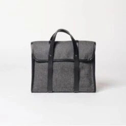 Barrett Flap Briefcase – Grey