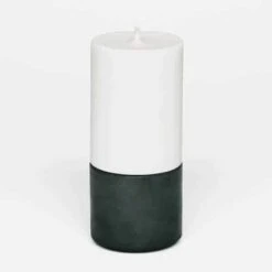 Black Midi Holder And Candle Set