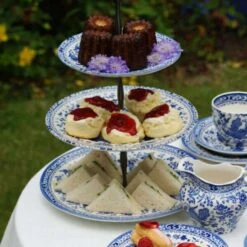 Blue Regal Peacock 3 Tier Cake Stand 7 Blue Regal Peacock 3 Tier Cake Stand -Home And Daily Necessities Store Blue Regal Peacock 3 Tier Cake Stand 800x800 72dpi 1 600x600 1