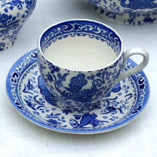 Blue Regal Peacock Teacup Gift Set 5 Blue Regal Peacock Teacup Gift Set - Image 3