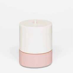Blush Large Holder And Candle Set