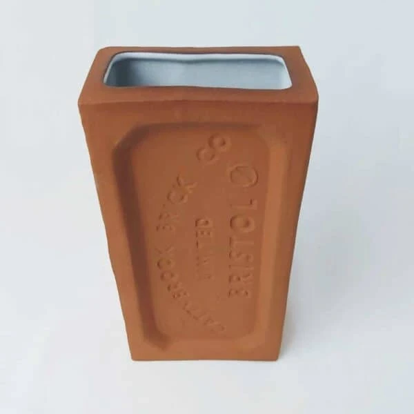Terracotta Bristol Brick Vase 3 Terracotta Bristol Brick Vase