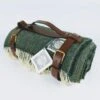 Racing Green Blanket 1 Racing Green Blanket -Home And Daily Necessities Store British Racing Green wool picnic blanket