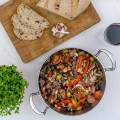 26cm Steel Casserole Pan 9 26cm Steel Casserole Pan -Home And Daily Necessities Store Casserole Pan Aerial 600x600 1