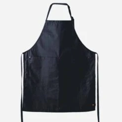 Midnight Waxed Cotton Bib Apron