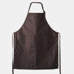 Rustic Waxed Cotton Bib Apron