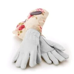 Small Floral Pink Gardening Gloves