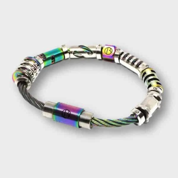 Fully Loaded Chromatic CABLE Stainless Steel Bracelet 3 Fully Loaded Chromatic CABLE Stainless Steel Bracelet