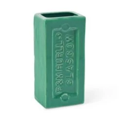 Green Glasgow Brick Vase