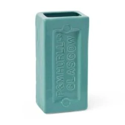 Turquoise Glasgow Brick Vase