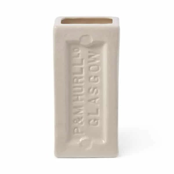 White Glasgow Brick Vase 4 White Glasgow Brick Vase - Image 2
