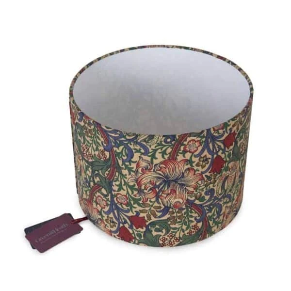 Golden Lily Cotton Lampshade 30cm 4 Golden Lily Cotton Lampshade 30cm - Image 2