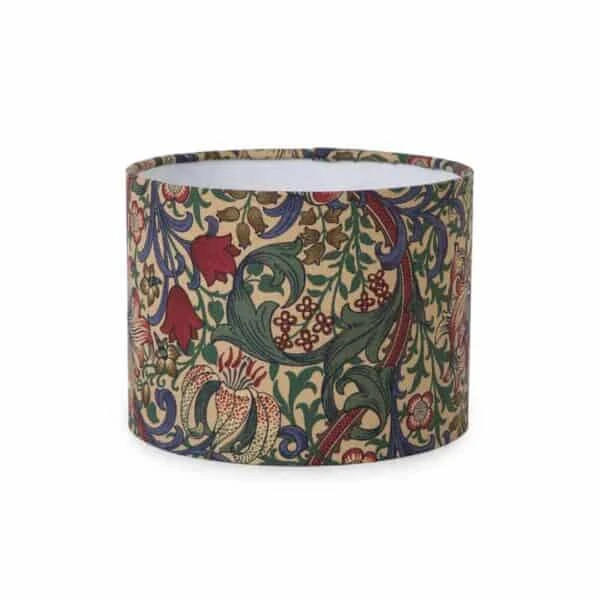 Golden Lily Cotton Lampshade 20cm 3 Golden Lily Cotton Lampshade 20cm