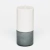 Grey Midi Holder And Candle Set 1 Grey Midi Holder And Candle Set -Home And Daily Necessities Store Grey mid candle and holder set