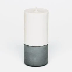 Grey Midi Holder And Candle Set