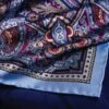 Labyrinth Silk Pocket Square – Pale Blue, Burgundy & Gold 2 Labyrinth Silk Pocket Square – Pale Blue, Burgundy & Gold -Home And Daily Necessities Store Labyrinth blue burgandy gold ripple 600x600 1