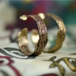 Large Bronze Bark Hoop Earrings -Home And Daily Necessities Store Large hoops webedit DSC 2838 600x600 1