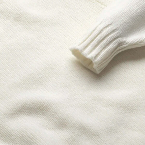 Ecru Newman Lambswool Roll Neck Jumper 5 Ecru Newman Lambswool Roll Neck Jumper - Image 3