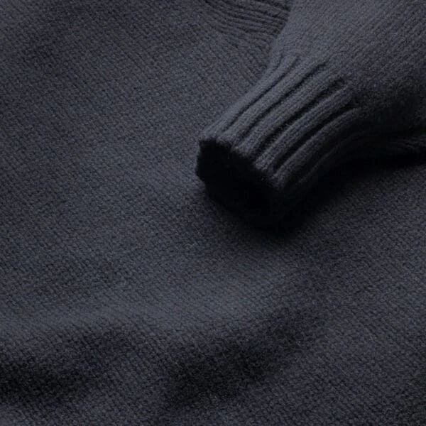 Black Newman Lambswool Roll Neck Jumper 7 Black Newman Lambswool Roll Neck Jumper - Image 5