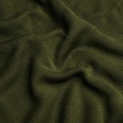 Khaki Green Gullane Cotton Crew Neck 7 Khaki Green Gullane Cotton Crew Neck -Home And Daily Necessities Store Mallochs khaki green Gullane Cotton Crew close up weave 600x600 1