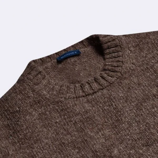 Nutmeg Wreay Shetland Wool Crew Neck 4 Nutmeg Wreay Shetland Wool Crew Neck - Image 2