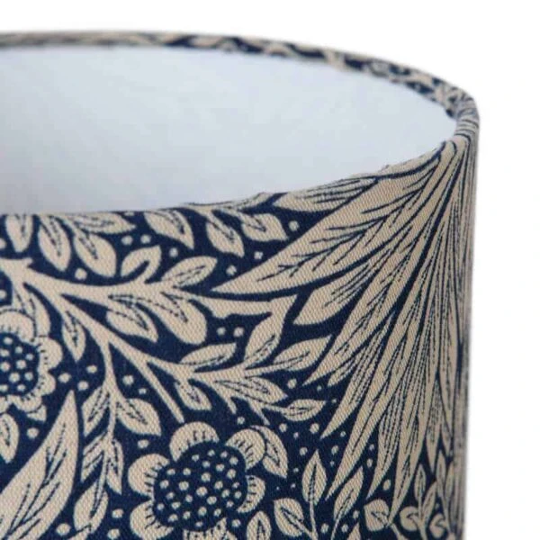 Marigold Indigo Cotton Lampshade 20cm 5 Marigold Indigo Cotton Lampshade 20cm - Image 3