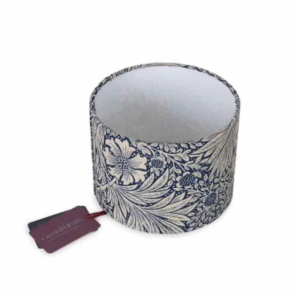 Marigold Indigo Cotton Lampshade 20cm 4 Marigold Indigo Cotton Lampshade 20cm - Image 2