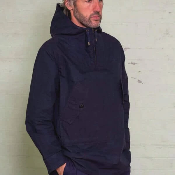 Navy Hooded Smock 5 Navy Hooded Smock - Image 3
