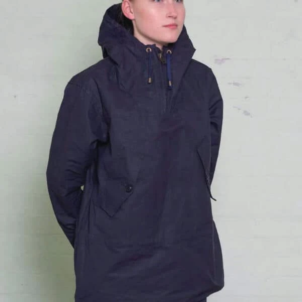Navy Hooded Smock 4 Navy Hooded Smock - Image 2