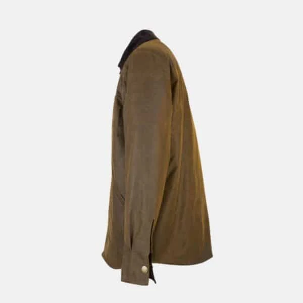 Men’s Alum Waxed Shirt – Caramel 5 Men’s Alum Waxed Shirt – Caramel - Image 3