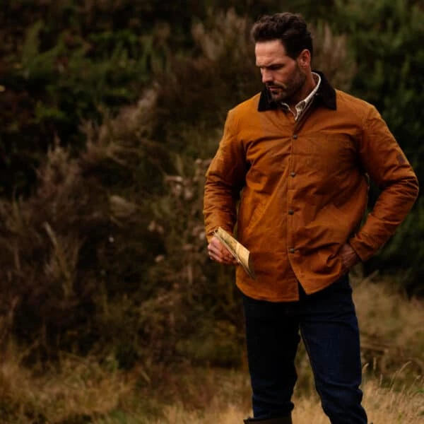 Men’s Alum Waxed Shirt – Gold 7 Men’s Alum Waxed Shirt – Gold - Image 5