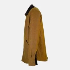 Men’s Alum Waxed Shirt – Gold 9 Men’s Alum Waxed Shirt – Gold -Home And Daily Necessities Store OB Alum shirt Gold side clipped rev 1 600x600 1