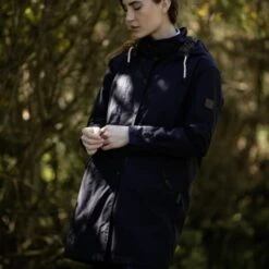 Women’s Brighton Staywax Parka – Navy -Home And Daily Necessities Store OB Brighton Navy Parka lifestyle 1 600x600 1