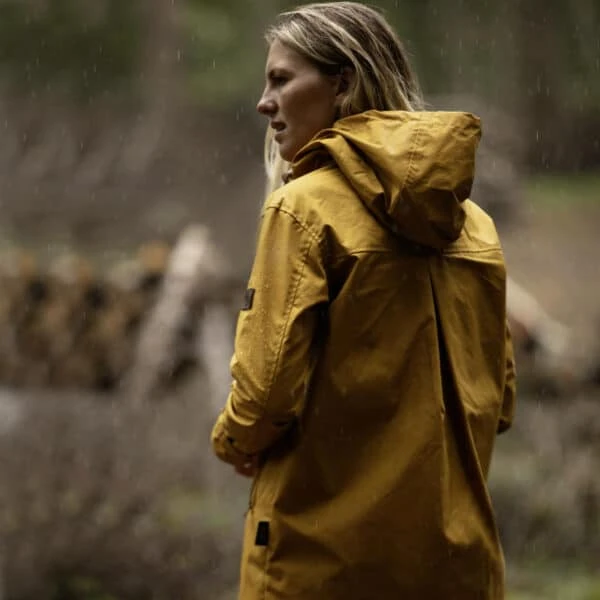 Women’s Brighton Staywax Parka – Mustard 8 Women’s Brighton Staywax Parka – Mustard - Image 6