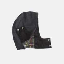 Women’s Olivia Waxed Jacket – Black -Home And Daily Necessities Store OB Chelsea waxed jacket black hood clipped rev 1 600x600 1